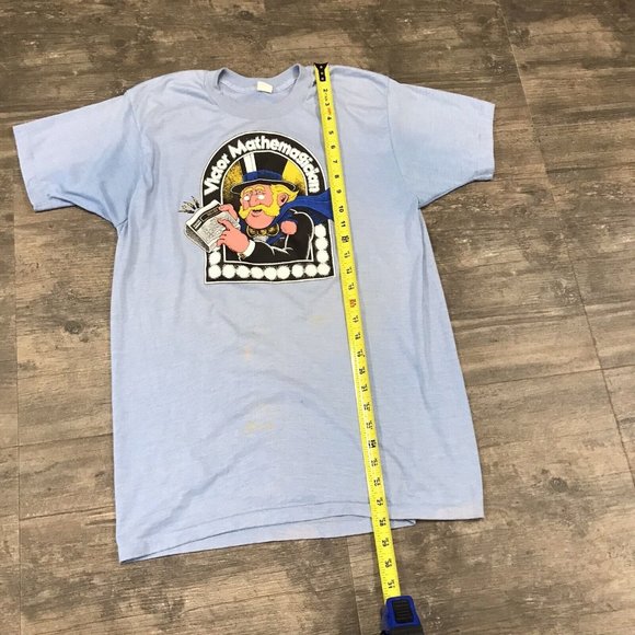 Vintage 70's Victor Mathemagician Tshirt Medalist 204 Size XL Single Stitch USA - Picture 7 of 9